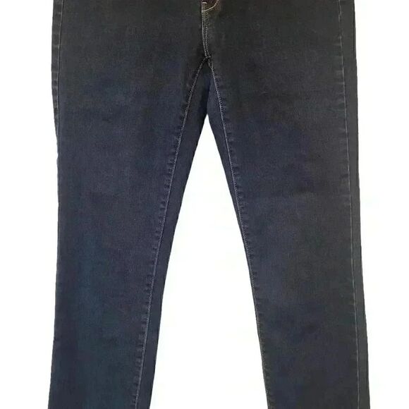 Banana Republic Women's Dark Blue Wash Cotton/Poly/Spandex Skinny Fit Jeans - Picture 7 of 15